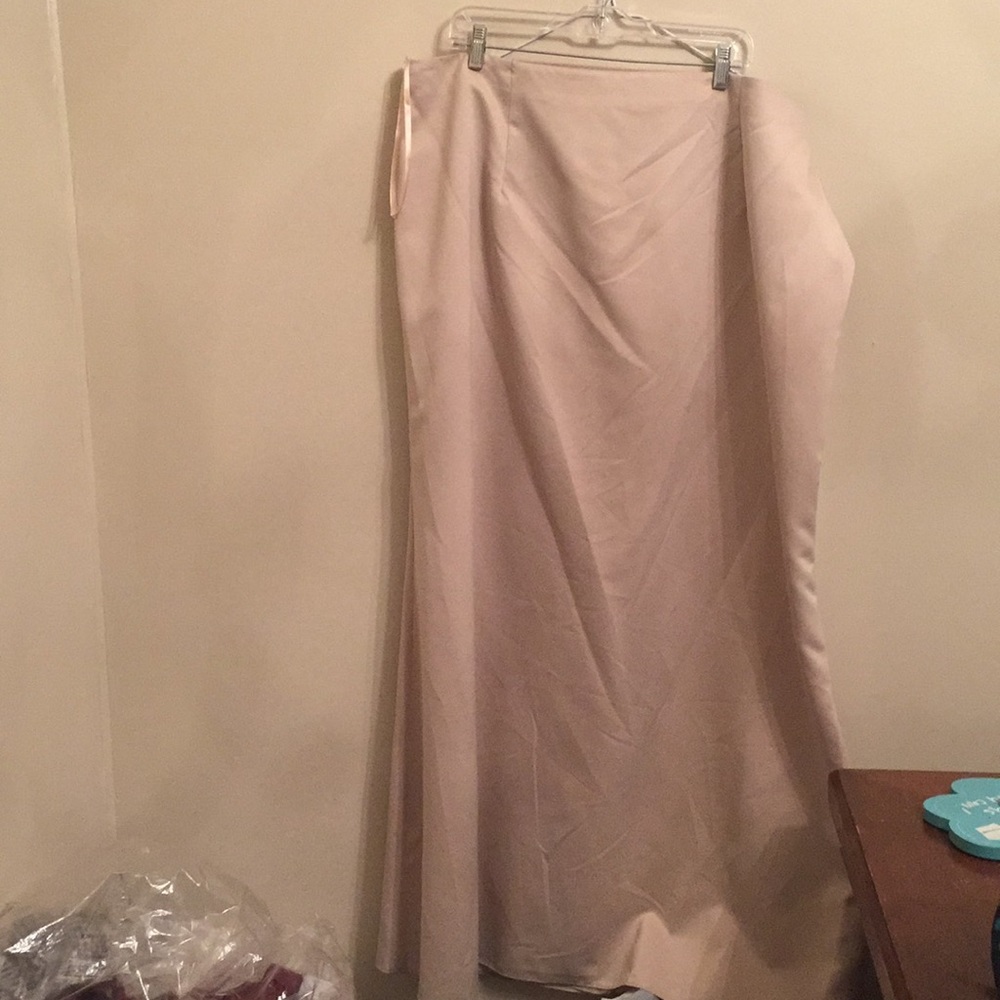 Tan formal skirt